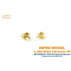 Infini Model IMP-35007R1 IJN Type 96 25mm Triple AA gun set 1:350