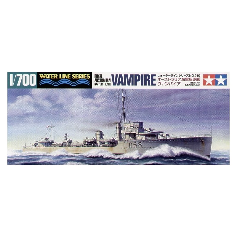 Tamiya 31910 HMAS Destroyer Vampire de la marine royale australienne 1:700