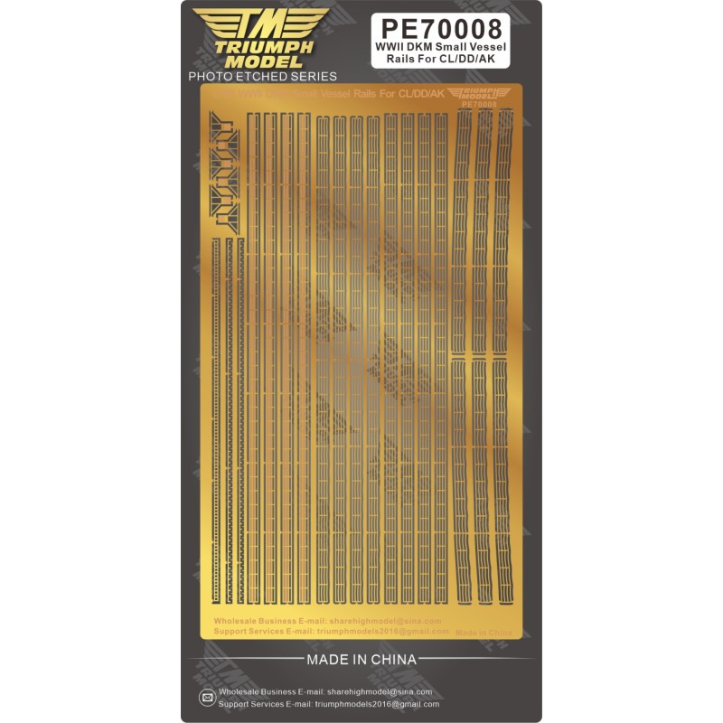 Triumph PE70008 1/700 WWII DKM Rails pour petits navires pour CL/DD/AK