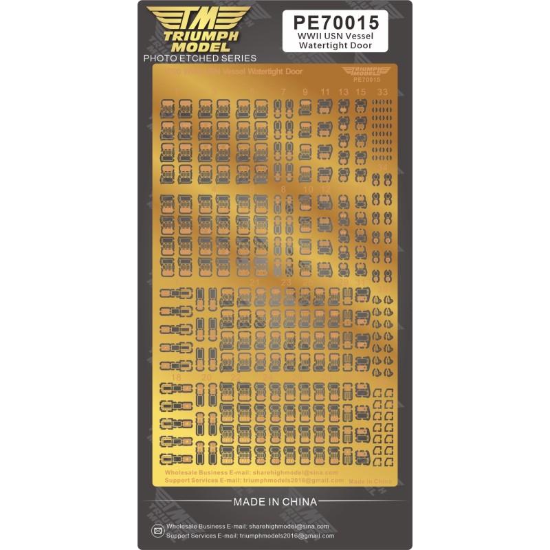 Triumph PE70015 1/700 WWII USN Portes étanches du navire