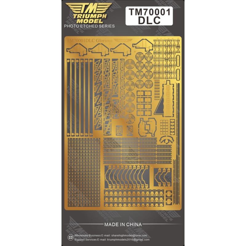 Triumph TM70001DLC 1/700 World War II Royal Navy Mise à niveau du porte-avions PE Sets