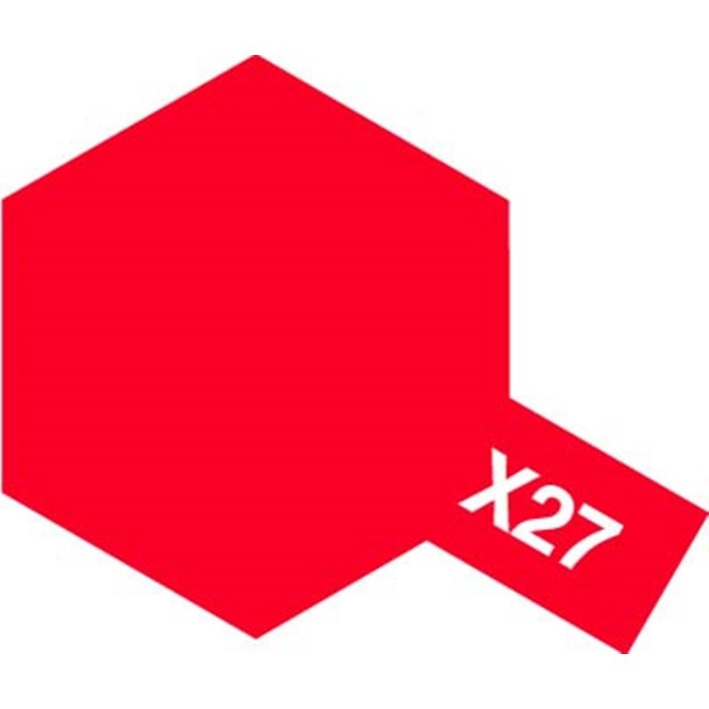 Tamiya 81527 Rouge Transparent X-27 (10ml)