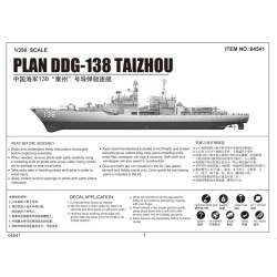Trumpeter 4541 – Plan DDG-138 Taizhou 1:350