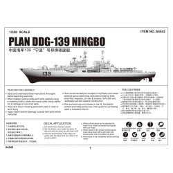 Trumpeter 4542 – Plan DDG-139 Ningbo 1:350