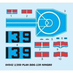 Trumpeter 4542 – Plan DDG-139 Ningbo 1:350