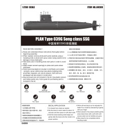 Trumpeter 4599 – Plan Type 039G Song Class SSG 1:350
