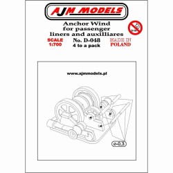 AJM Models - D048 - Ancre Pour Paquebots Et Auxiliaires 1:700