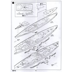 Trumpeter 5712 - Cuirassé Tirpitz Allemagne 1944 1:700