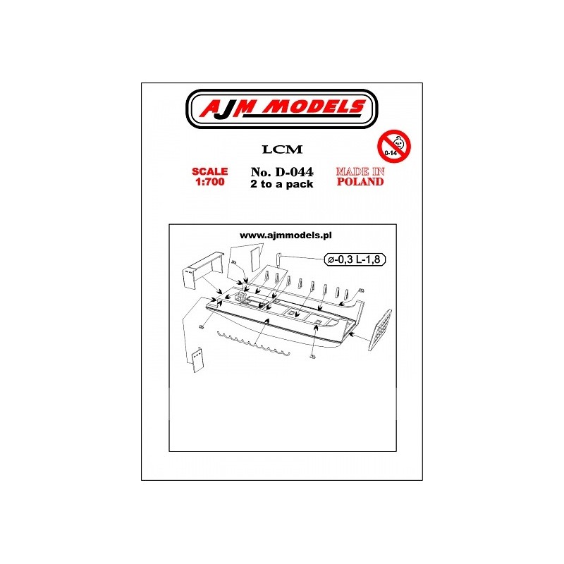 AJM Models - D044 - LCM 1:700