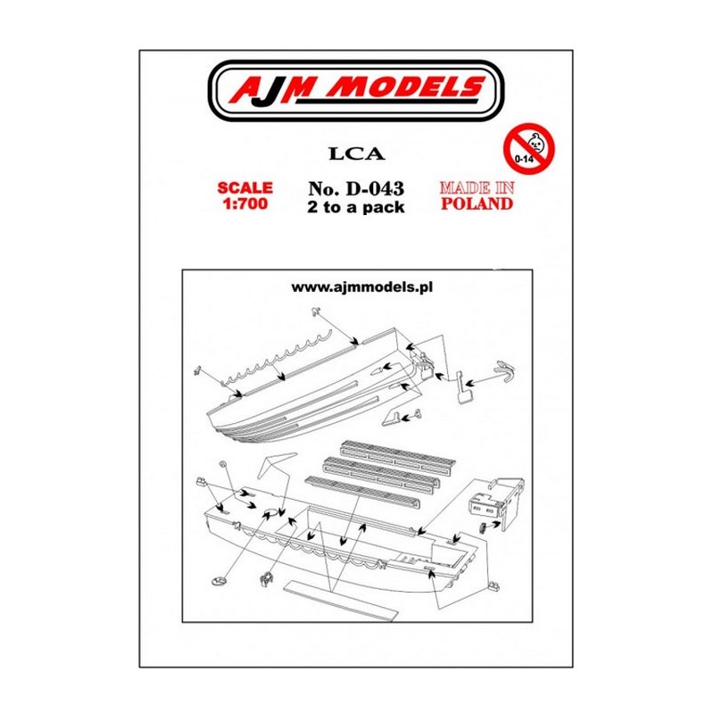 AJM Models - D043 - LCA 1:700