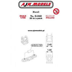 AJM Models - D040 - Bobine (2,4x1mm) 1:700
