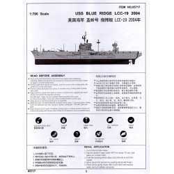 Trumpeter 5717 - USS Blue Ridge LCC-19 2004 1:700