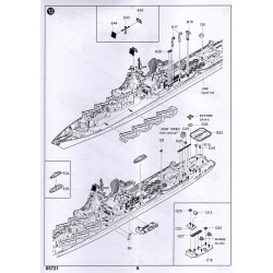 Trumpeter 5721 - Croiseur russe de classe Slava Varyag 1:700