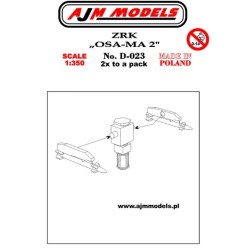 AJM Models - D023 - Lance-roquettes Zrk "osa-ma" 2 1:350