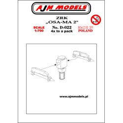 AJM Models - D022 - Lance-roquettes Zrk "osa-ma" 2 1:700