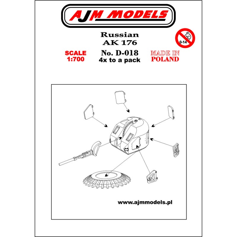 AJM Models - D018 – Ak Russe 176 1:700