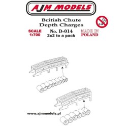 AJM Models - D014 - Charges De Profondeur De Chute Britanniques 1:700