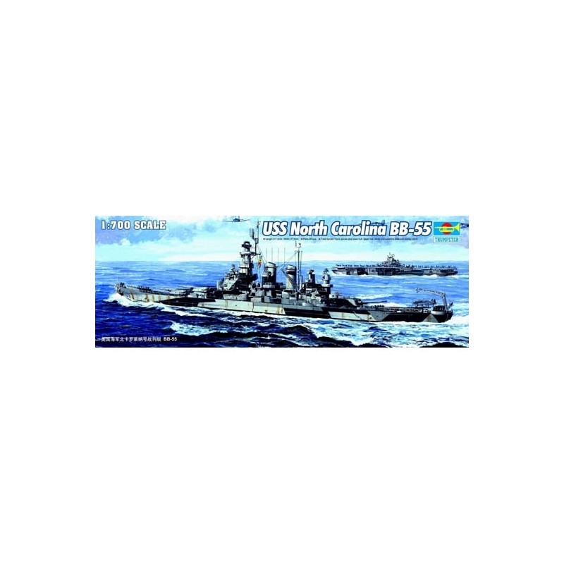 Trumpeter 5734 – USS North carolina BB-55 1:700