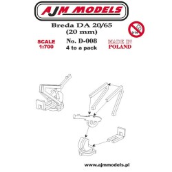 AJM Models - D008 - Breda Da 20/65 (20 Mm) 1:700