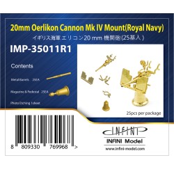 Infini Model IMP-35011R1 20mmOerlikon Cannon MK IV Mount Royal navy