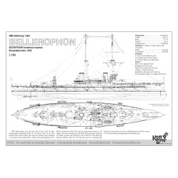 Combrig 70621 HMS Bellerophon Battleship, 1909