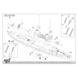 Combrig 70621 HMS Bellerophon Battleship, 1909