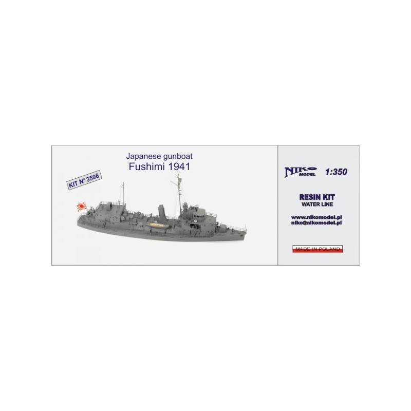 NikoModel	3506	Japanese gunboat Fushimi 1941 1/350