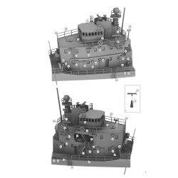 Niko Model - 3506 Japanese gunboat Fushimi 1941 1/350