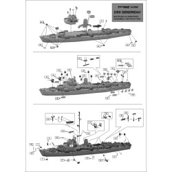 Niko Model - 7017 USS Gendreau 1/700