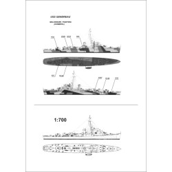 Niko Model - 7017 USS Gendreau 1/700