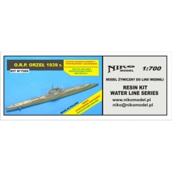 NikoModel 7009 – O.R.P. Orzeł wz.39 (1/700) – Maquette Résine
