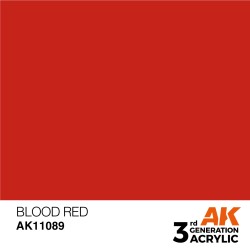 Ak Interactive Ak11089 Peinture Acrylique 3g Rouge sang 17ml
