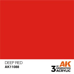 Ak Interactive Ak11088 Peinture Acrylique 3g Rouge profond intense 17ml