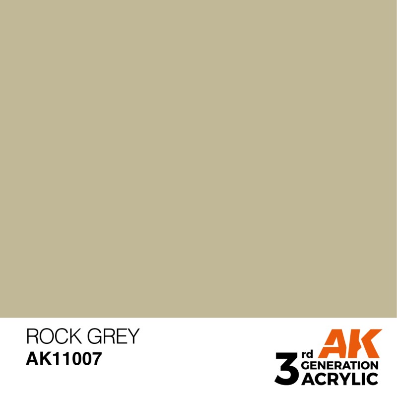 Ak Interactive Ak11007 Peinture Acrylique 3g Roche grise 17ml