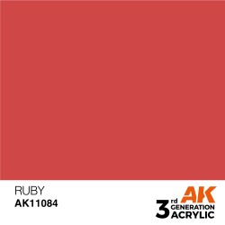 Ak Interactive Ak11084 Peinture Acrylique 3g Rubis 17ml