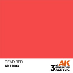 Ak Interactive Ak11083 Peinture Acrylique 3g Rouge mort 17ml