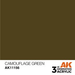 Ak Interactive Ak11156 Peinture Acrylique 3g Vert camouflage 17ml