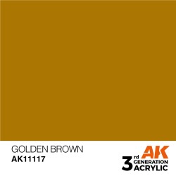 Ak Interactive Ak11117 Peinture Acrylique 3g Brun doré 17ml
