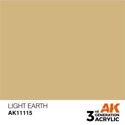 Ak Interactive Ak11115 Peinture Acrylique 3g Terre legère 17ml