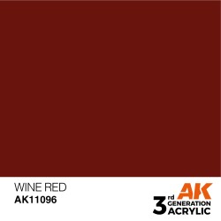 Ak Interactive Ak11096 Peinture Acrylique 3g Rouge vin 17ml