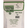 Evergreen EG9015 – Plaques blanches 0,38 mm (lot de 4)