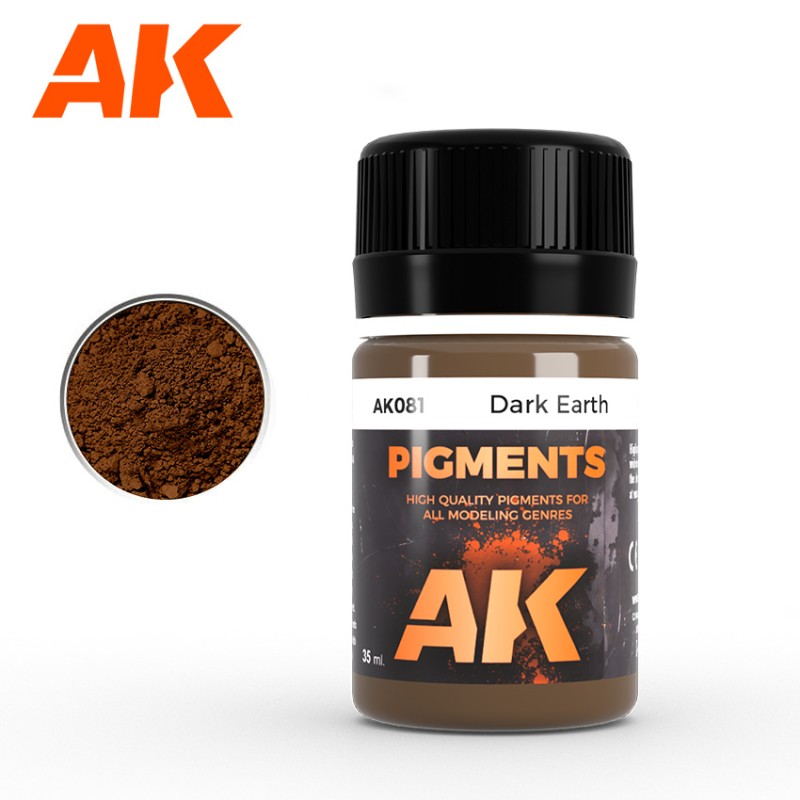 Ak Interactive Ak081 Pigments Terre foncée 35ml