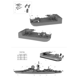 Niko Model 7085 – Frégate Suffren (D602) 1990 1:700