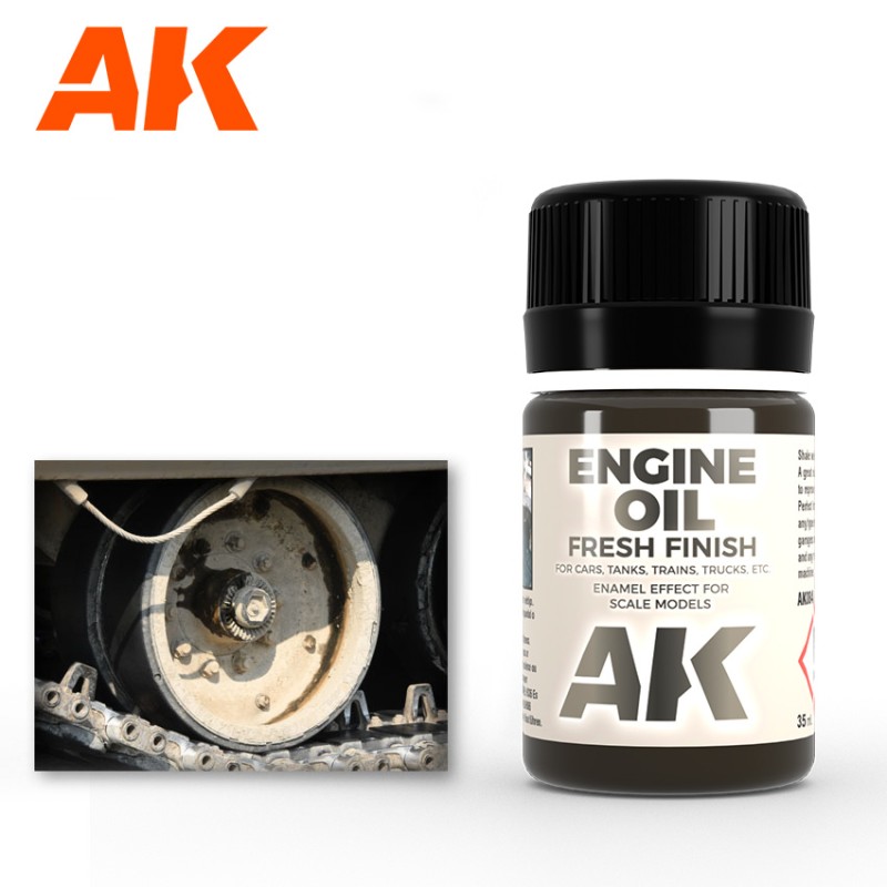 Ak Interactive Ak084 Lavis Enamel Huile moteur 35ml