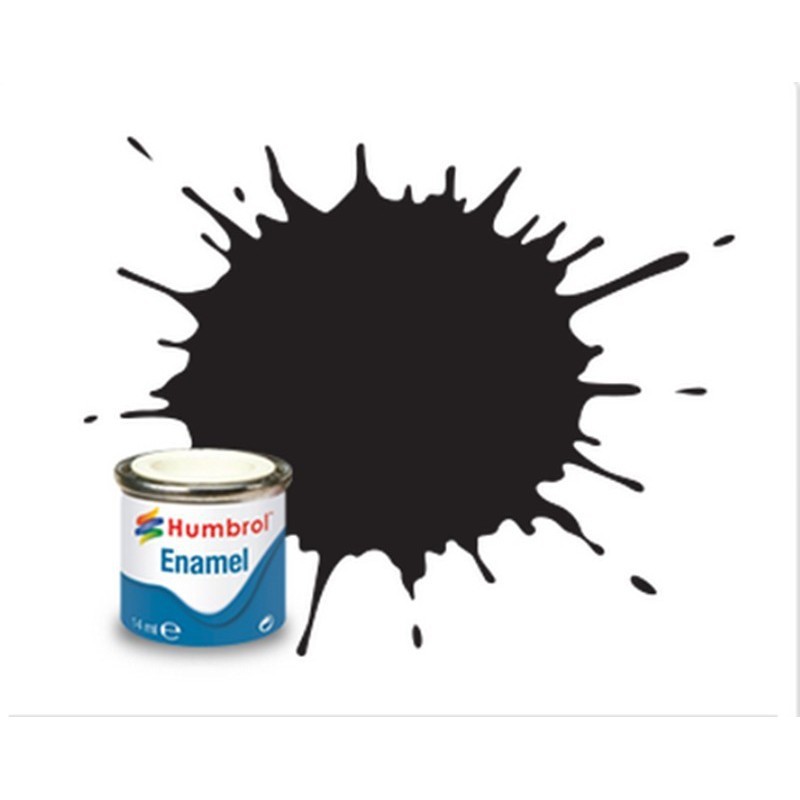 Humbrol 33 Noir Mat - 14 ml Peinture Email