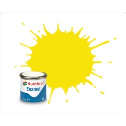 Humbrol 99 – Jaune Citron Mat (14ml Peinture Émail)