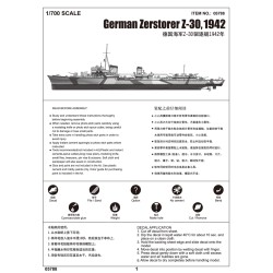 Trumpeter 5788 German Zerstorer Z30 1942 1:700