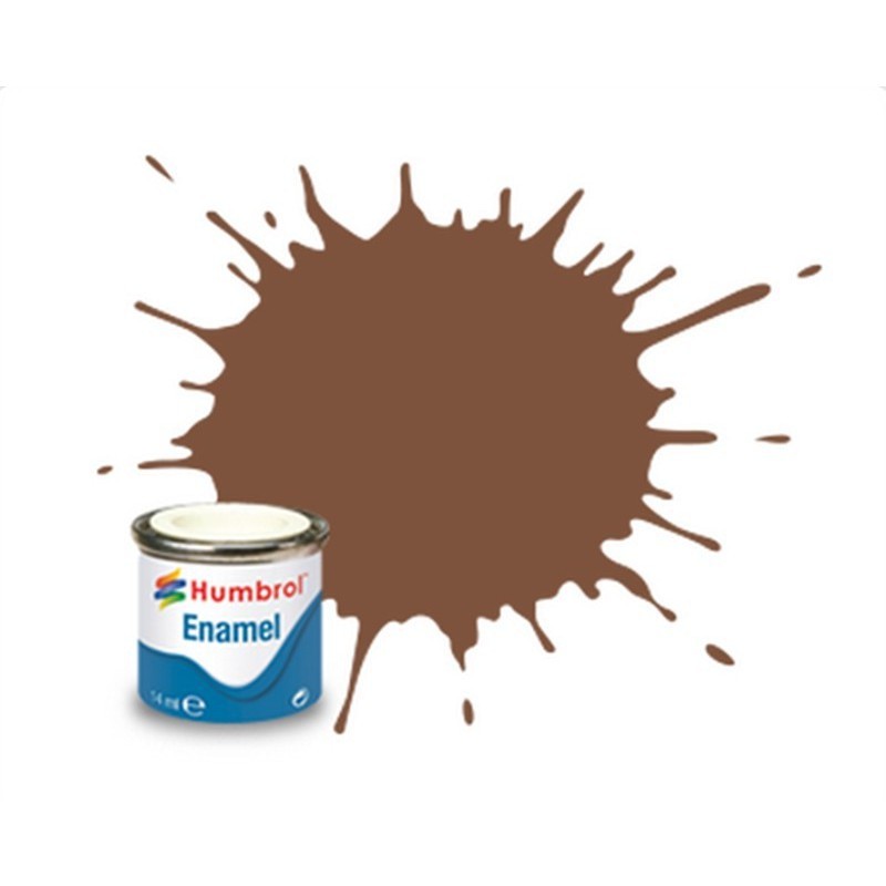 Humbrol 186 Marron Mat - 14ml Peinture Email