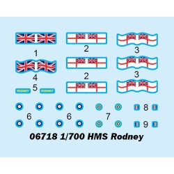 Trumpeter	6718	HMS Rodney 1:700