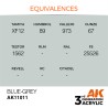 Ak Interactive Ak11011 Peinture Acrylique 3g Gris Bleu 17ml